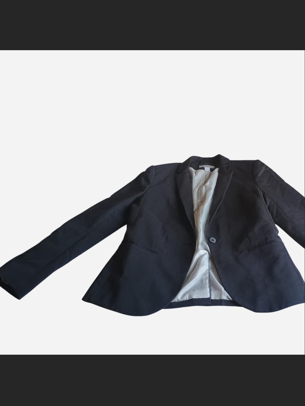 H&M Black Blazer with Polka Dot Lining